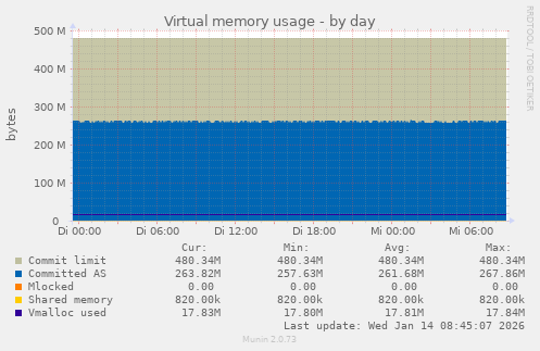 Virtual memory usage