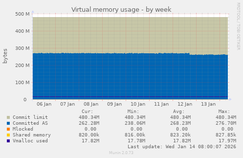 Virtual memory usage